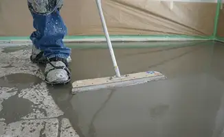 Uneven floor being professionally repaired in Birmingham, AL